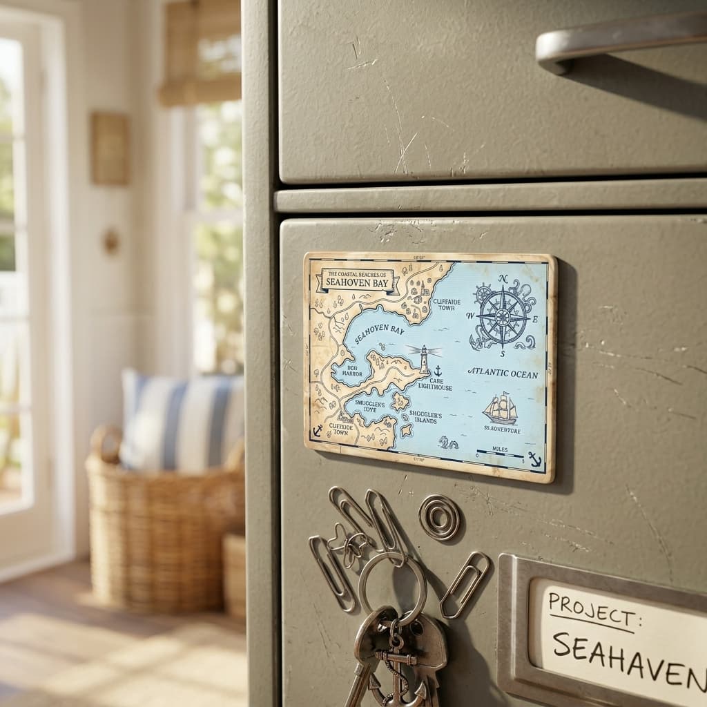 Vintage Coastal Map